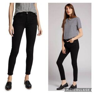 Current Elliot The Stiletto Mid Rise Skinny Jeans Size‎ 24 Black